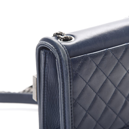 Chanel Plexiglass Patent Mini Boy Brick Flap Navy 14 of 16