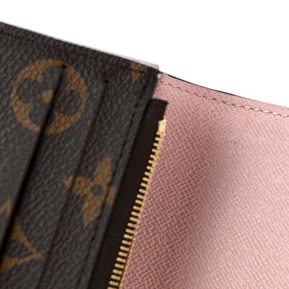 Louis Vuitton Monogram Emilie Wallet Rose Ballerine 8 of 10