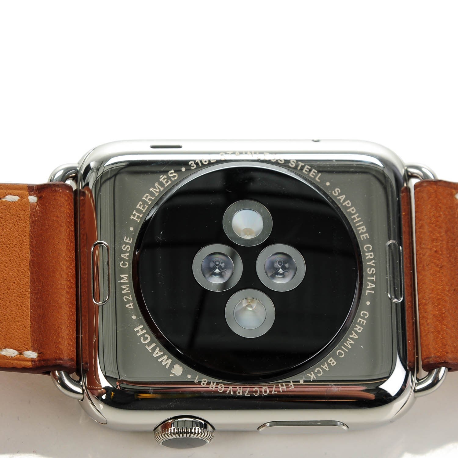 Hermes Barenia 42mm Apple Watch Cuff Fauve 4 of 8