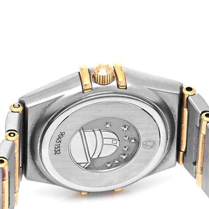 Omega Stainless Steel 18K Yellow Gold Diamond Mother of Pearl 22mm Constellation Quartz Watch 1262.75.00 4 of 5