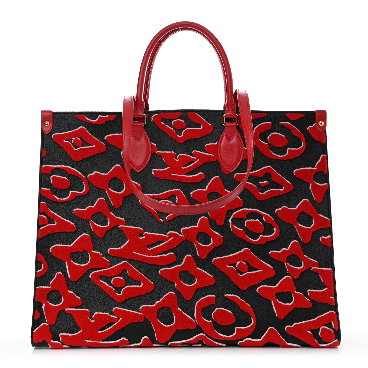 Louis Vuitton X UF Tufted Monogram Onthego GM Black Red 1 of 9