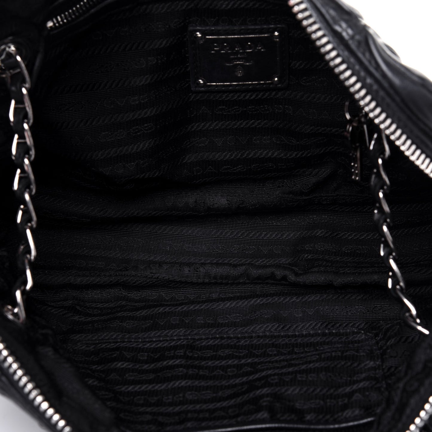Nappa Gaufre Satchel Black