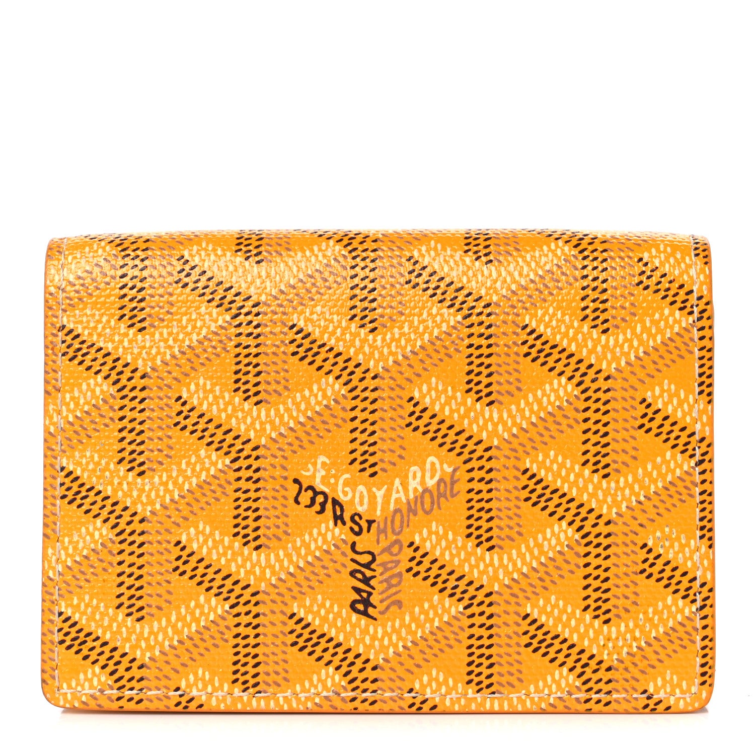 Goyard Goyardine Business Card Holder Yellow 1 of 9