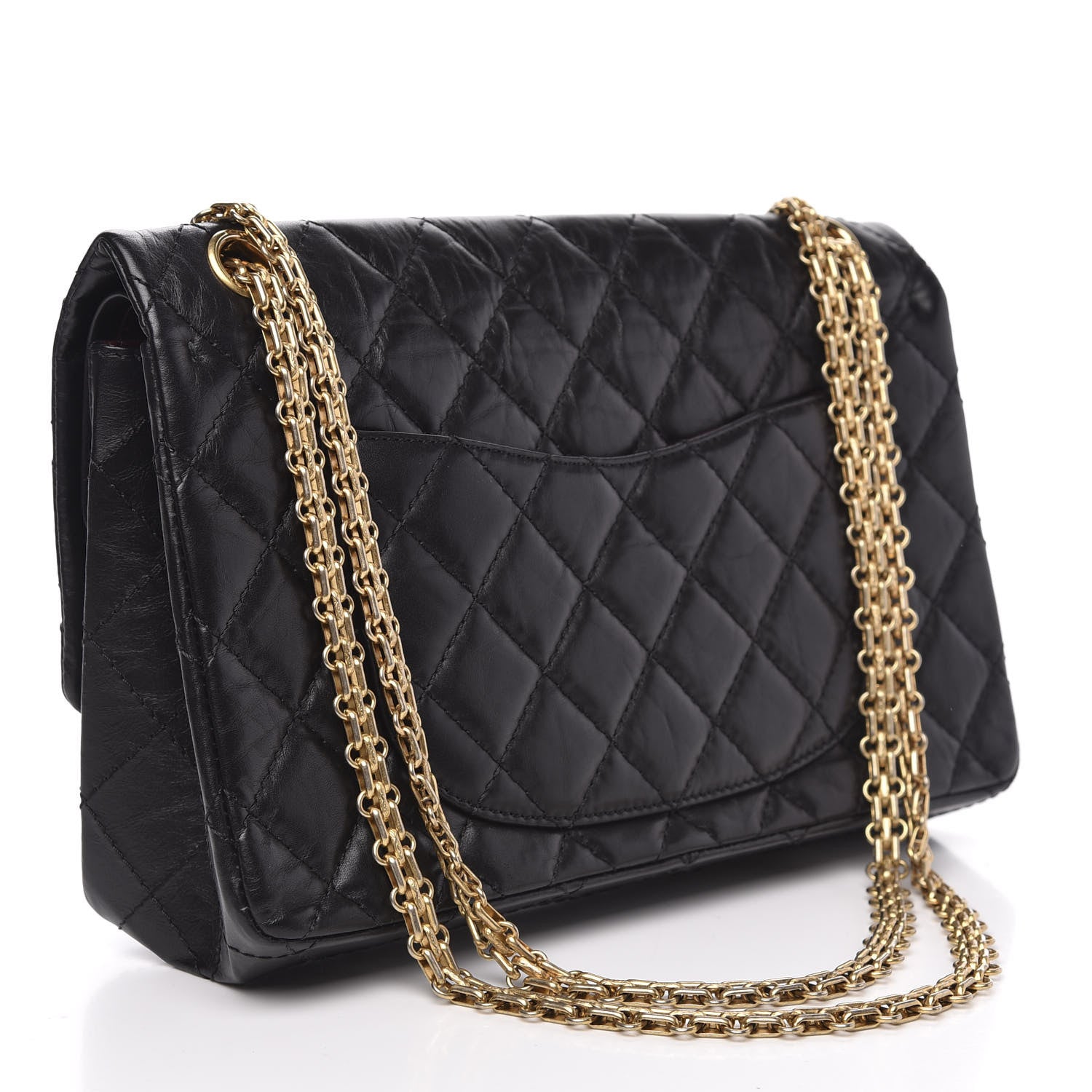 Chanel Aged Calfskin Quilted 2.55 Reissue 226 Flap Black 3 of 12