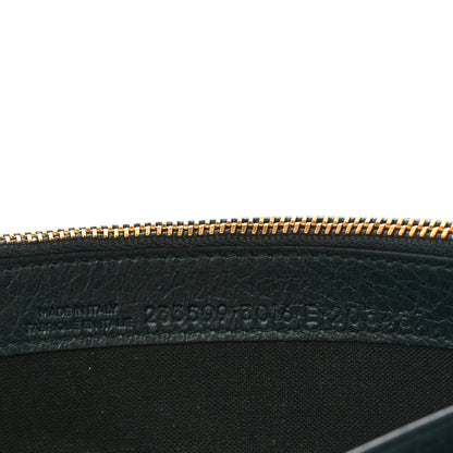 Balenciaga Agneau Giant 12 Gold Hardware Money Wallet Vert Pinede 7 of 12