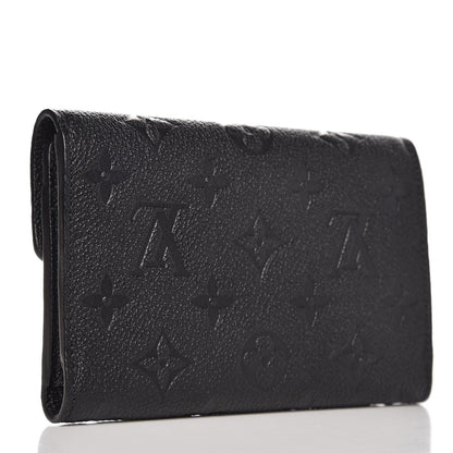 Louis Vuitton Empreinte Compact Curieuse Wallet Black 3 of 7