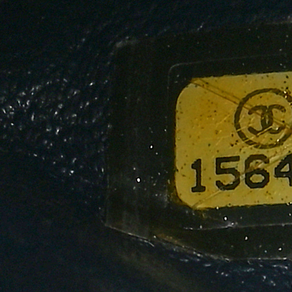 Chanel Caviar Quilted Jumbo Double Flap Navy Blue 7 of 10