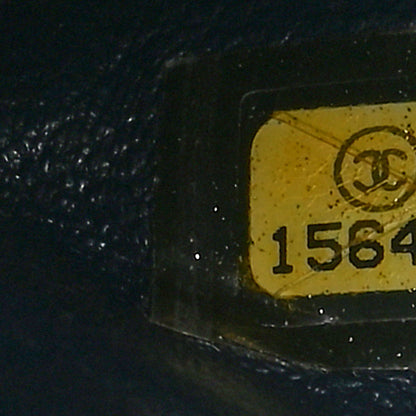 Chanel Caviar Quilted Jumbo Double Flap Navy Blue 7 of 10