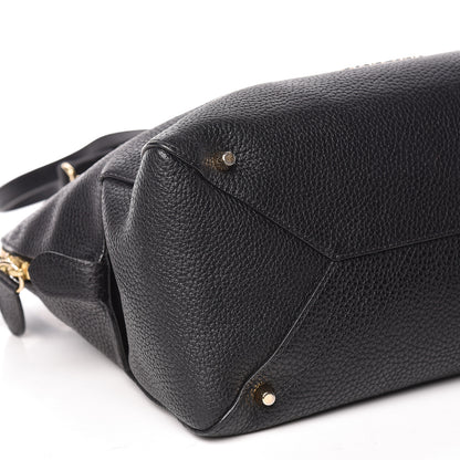 Burberry London Grainy Calfskin Medium Greenwood Bowling Bag Black 8 of 10