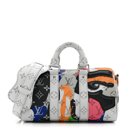Louis Vuitton Monogram Calfskin Keepall Bandouliere 25 Multicolor 1 of 10