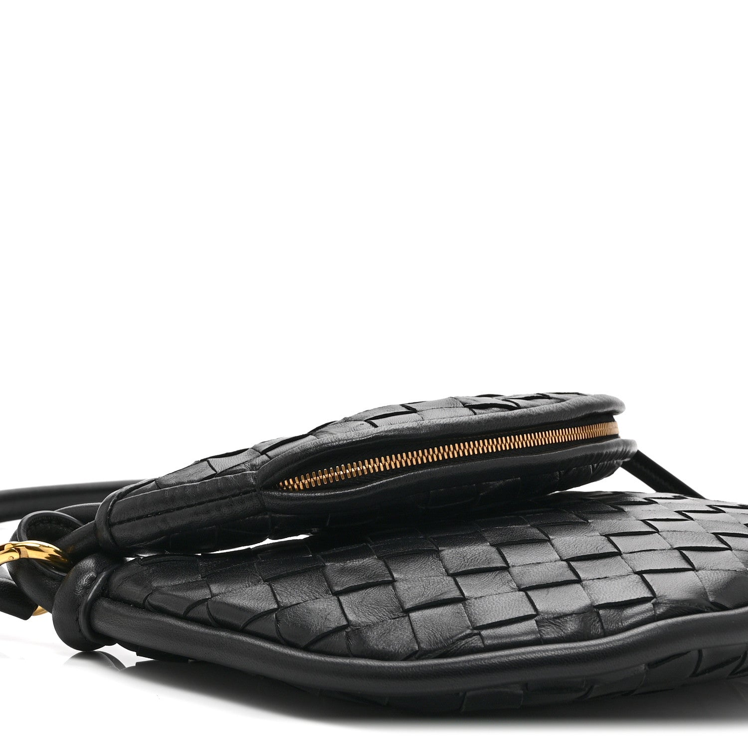 Bottega Veneta Nappa Intrecciato Small Gemelli Black 1847793