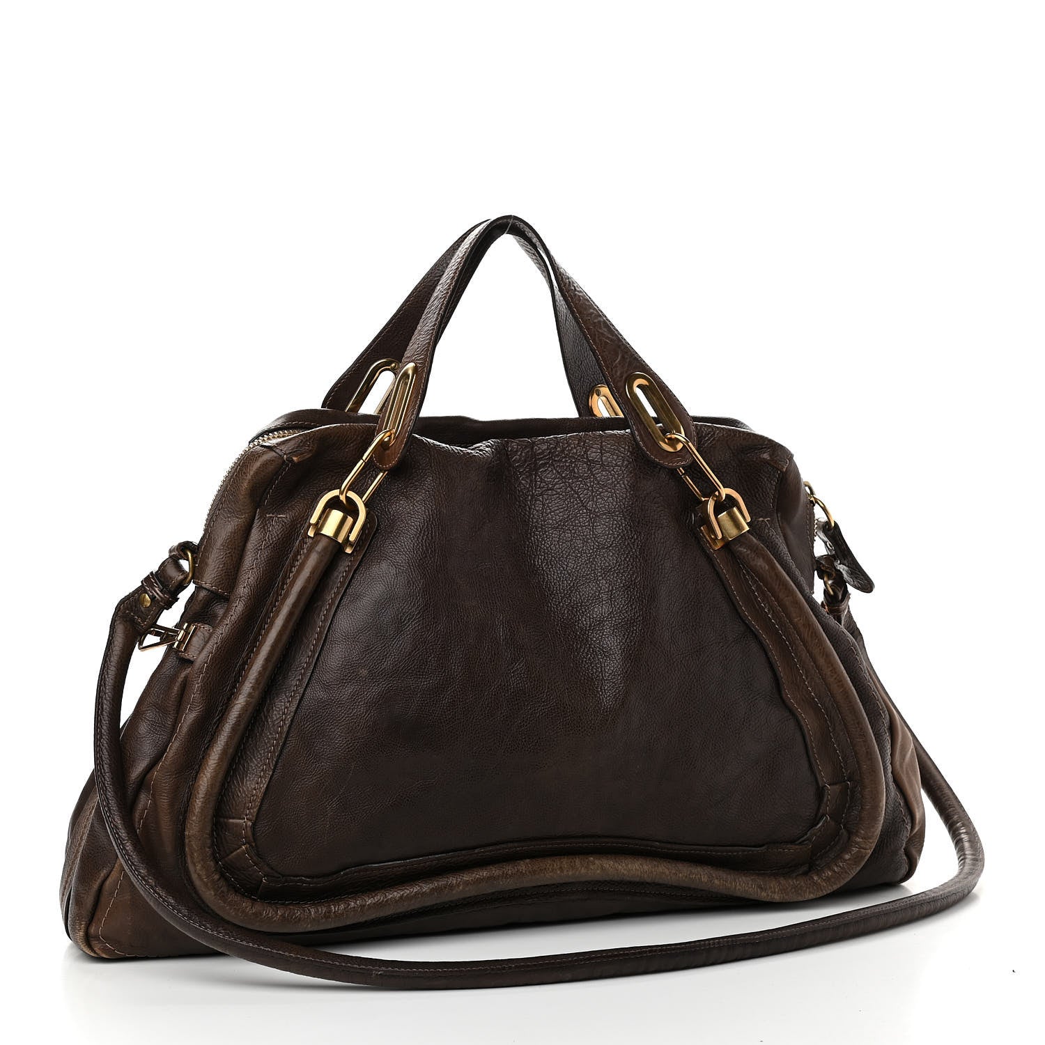 Chloe Calfskin Large Paraty Chocolate 2 of 16