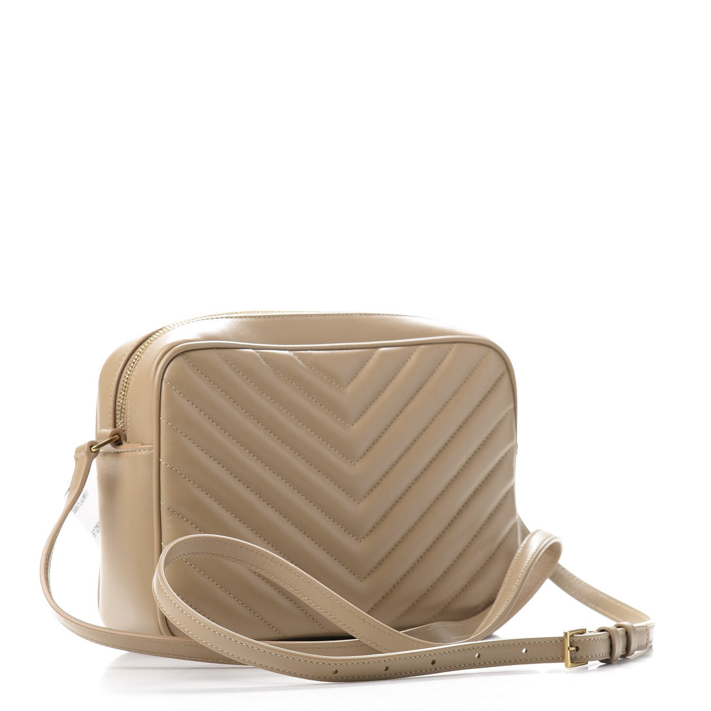 Calfskin Matelasse Monogram Lou Camera Bag Dark Latte