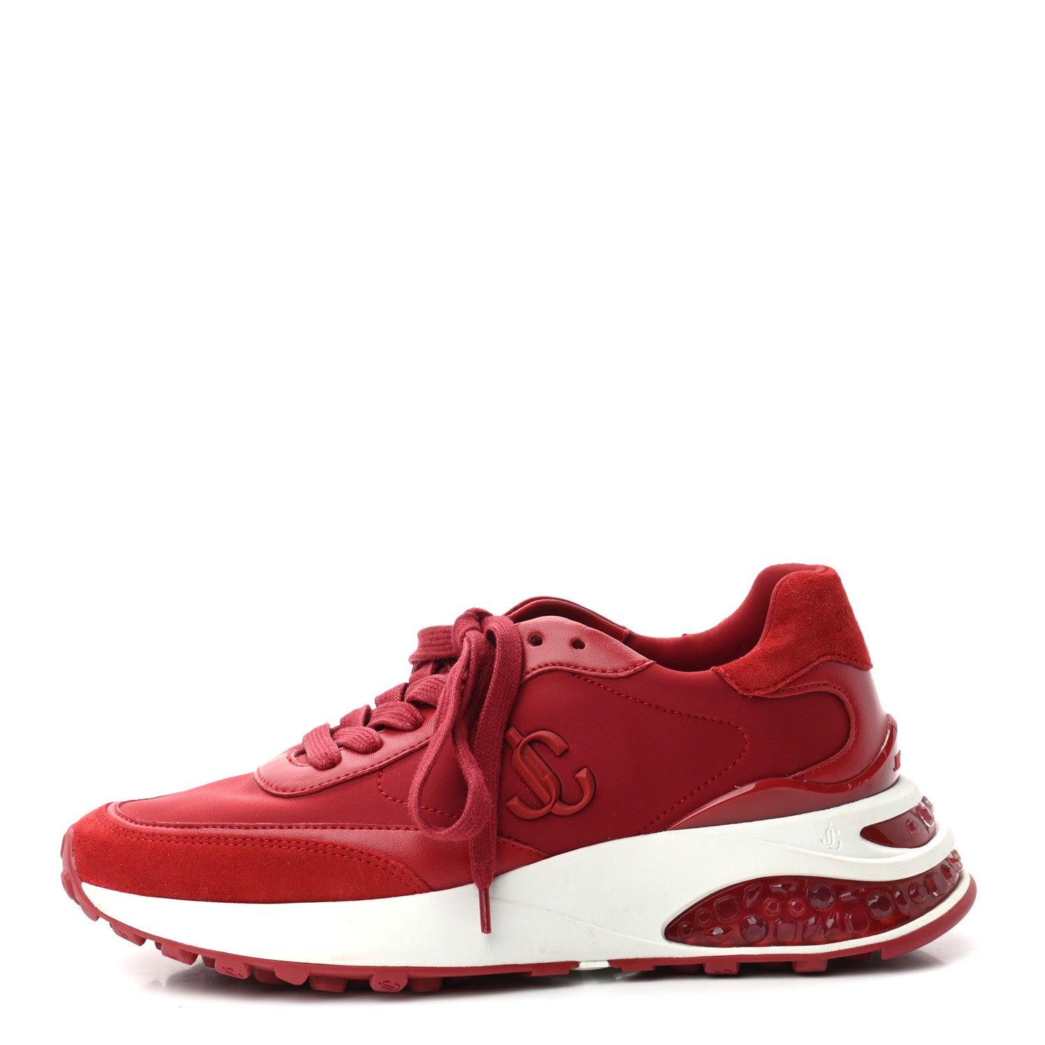 Jimmy Choo Memphis Sneakers 37.5 Red 1 of 10