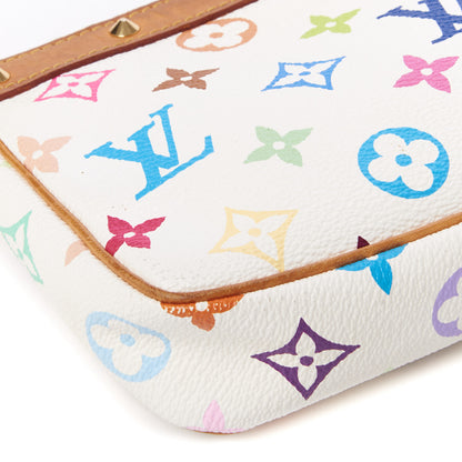 Louis Vuitton Monogram Multicolor Pochette Accessories White 5 of 8