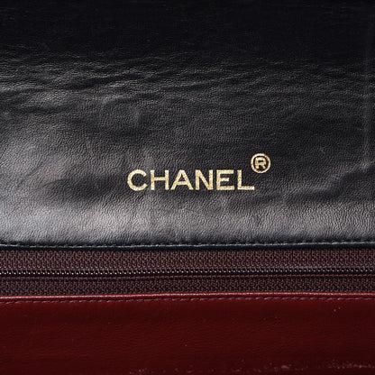 Chanel Lambskin Quilted XL Jumbo Single Flap Black 6 of 13