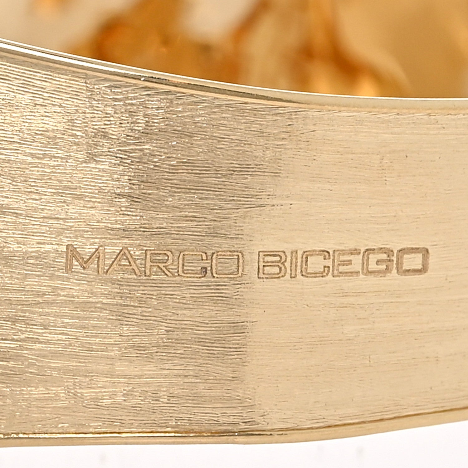 Marco Bicego 18K Yellow Gold Medium Lunaria Cuff Bracelet 3 of 4