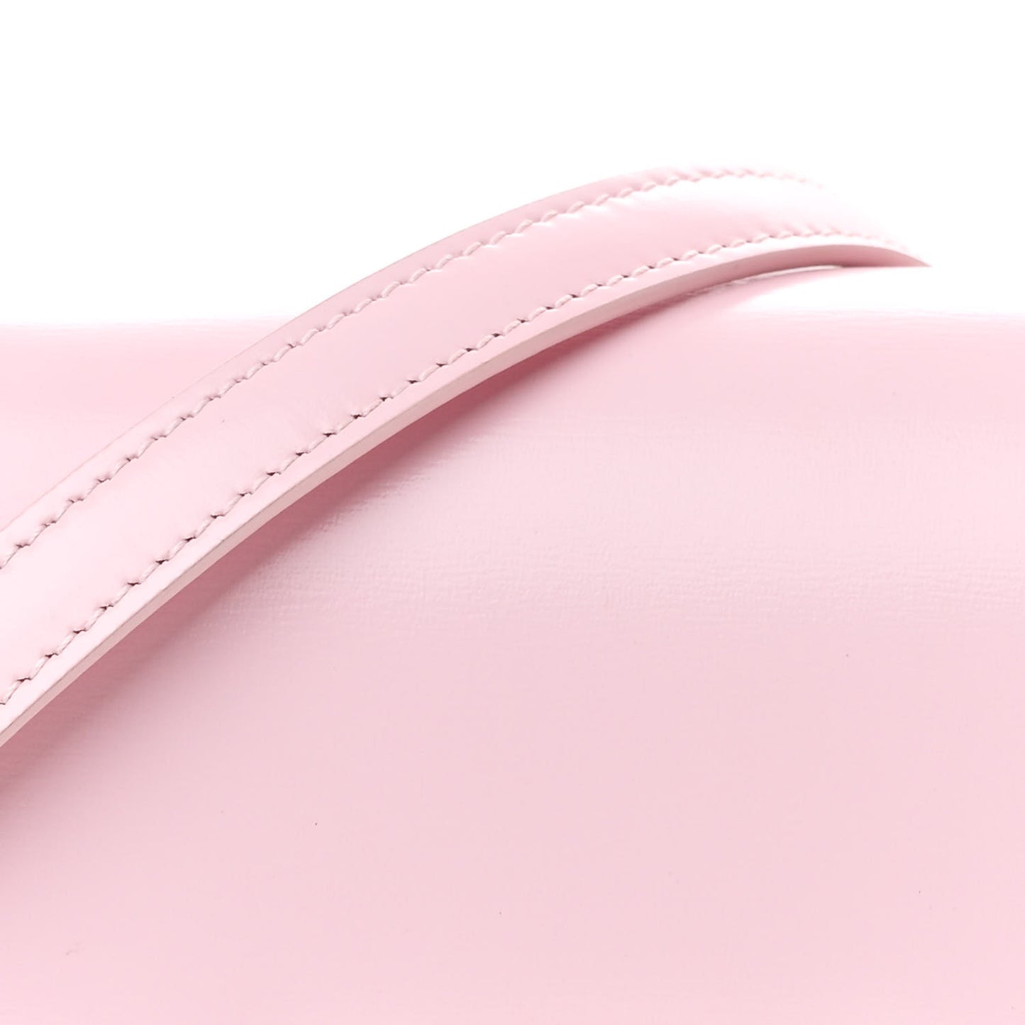 Shiny Calfskin Triomphe Mini Besace Clea Light Pink