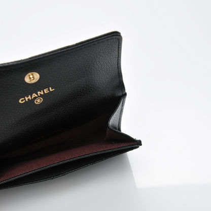 Chanel Caviar Quilted Flap Card Holder Black 5 of 7