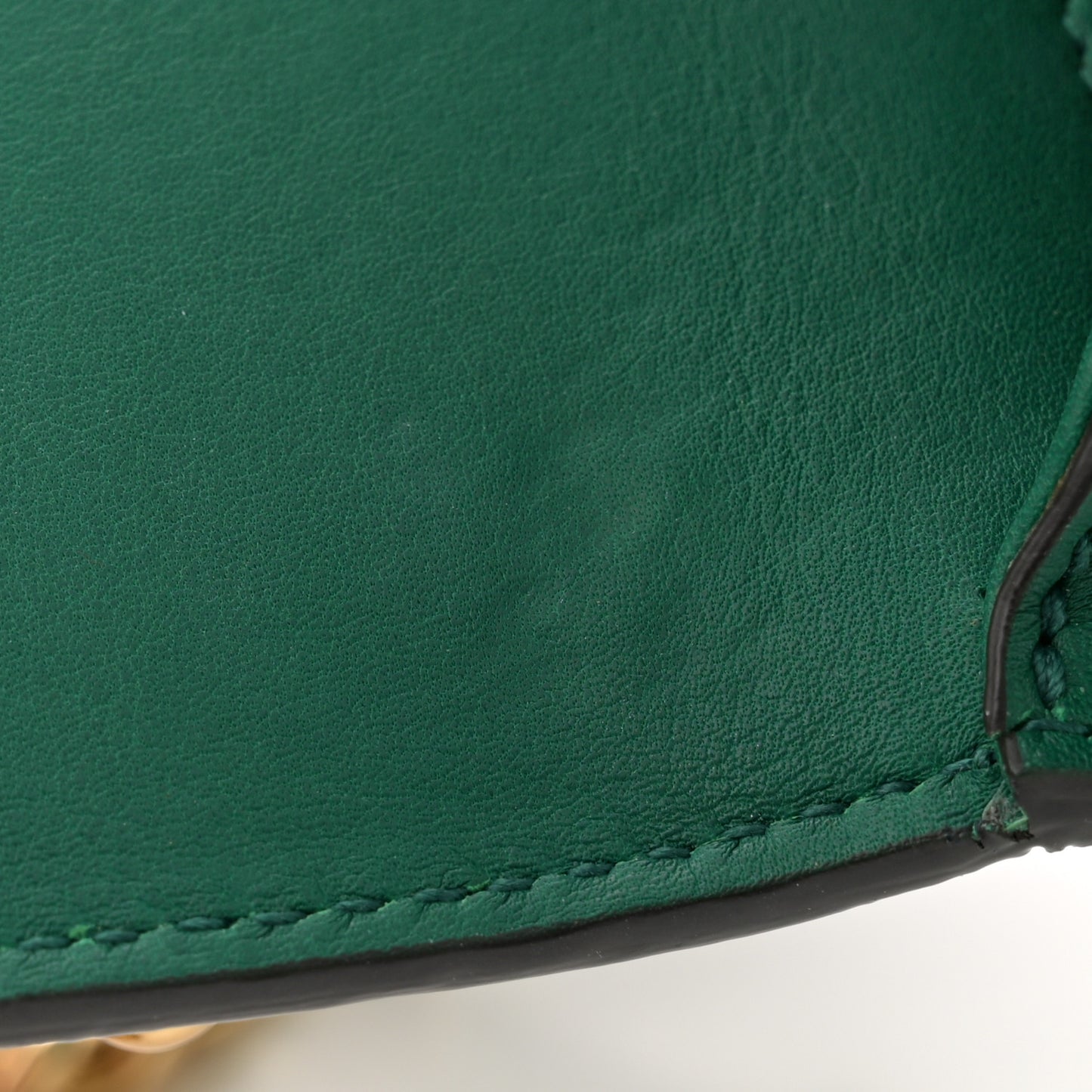 Calfskin Studded Small Padlock Shoulder Bag Emerald