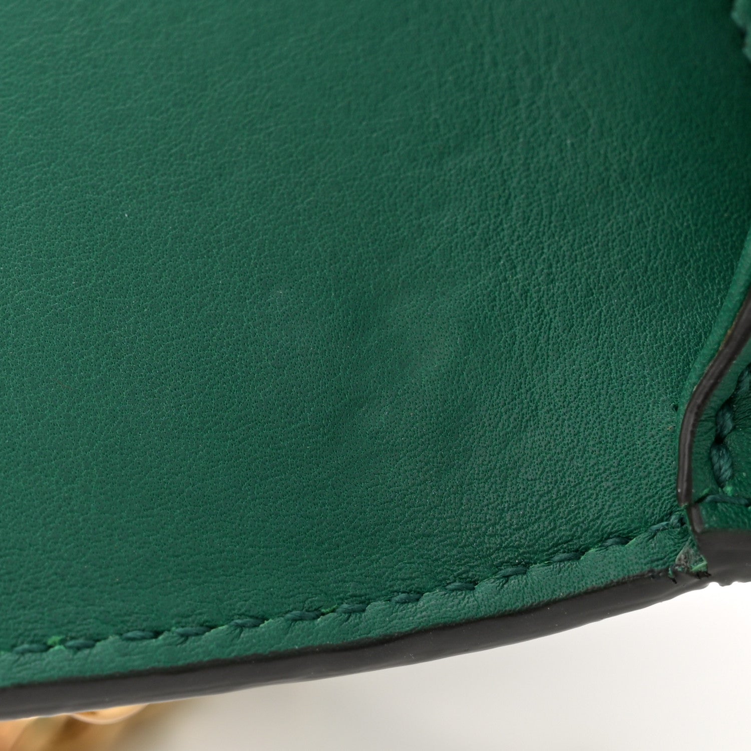 Gucci Calfskin Studded Small Padlock Shoulder Bag Emerald 12 of 13