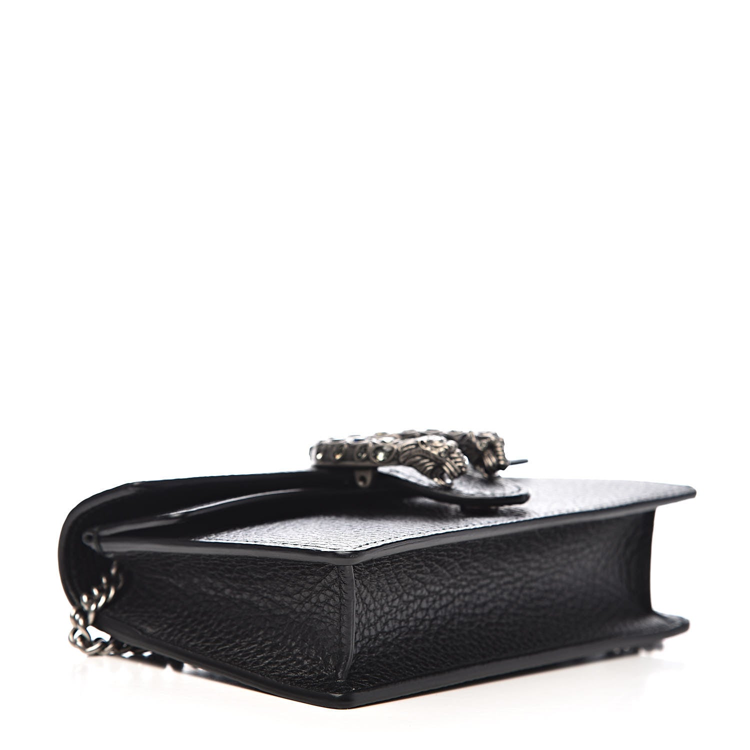 Gucci Calfskin Super Mini Dionysus Shoulder Bag Black 4 of 8