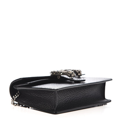 Gucci Calfskin Super Mini Dionysus Shoulder Bag Black 4 of 8