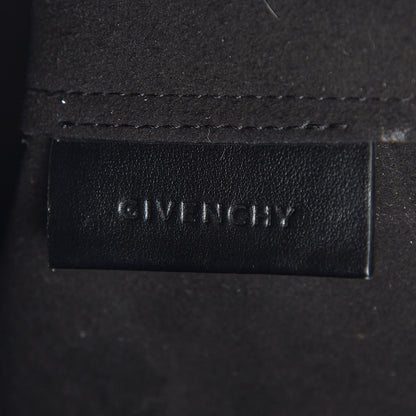 Givenchy Calfskin Logo Print Stargate Shopper Tote Black 7 of 12
