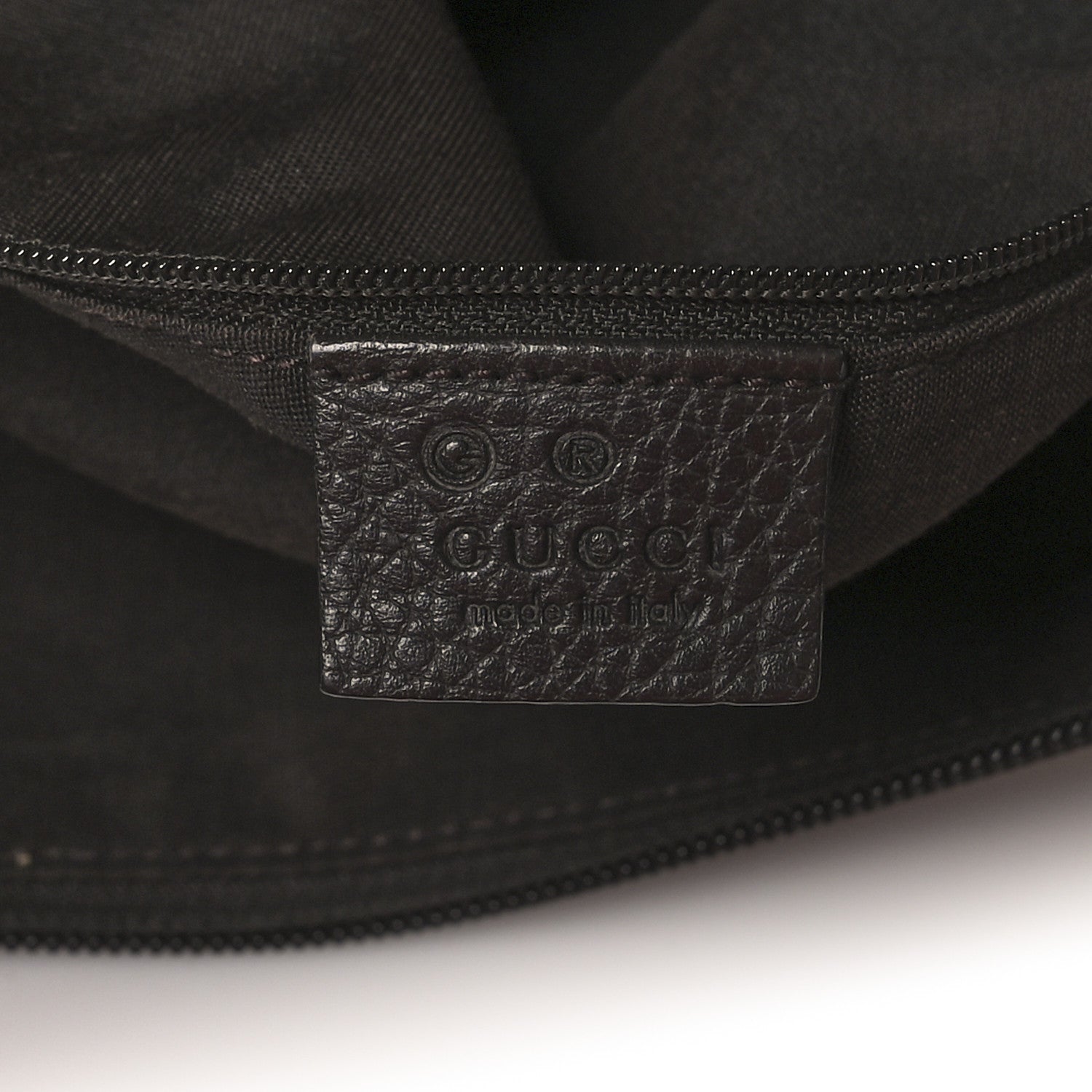 Gucci Crystal Monogram Medium Abbey Pocket Hobo Tote Dark Brown 6 of 11