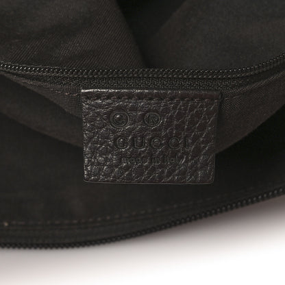 Gucci Crystal Monogram Medium Abbey Pocket Hobo Tote Dark Brown 6 of 11