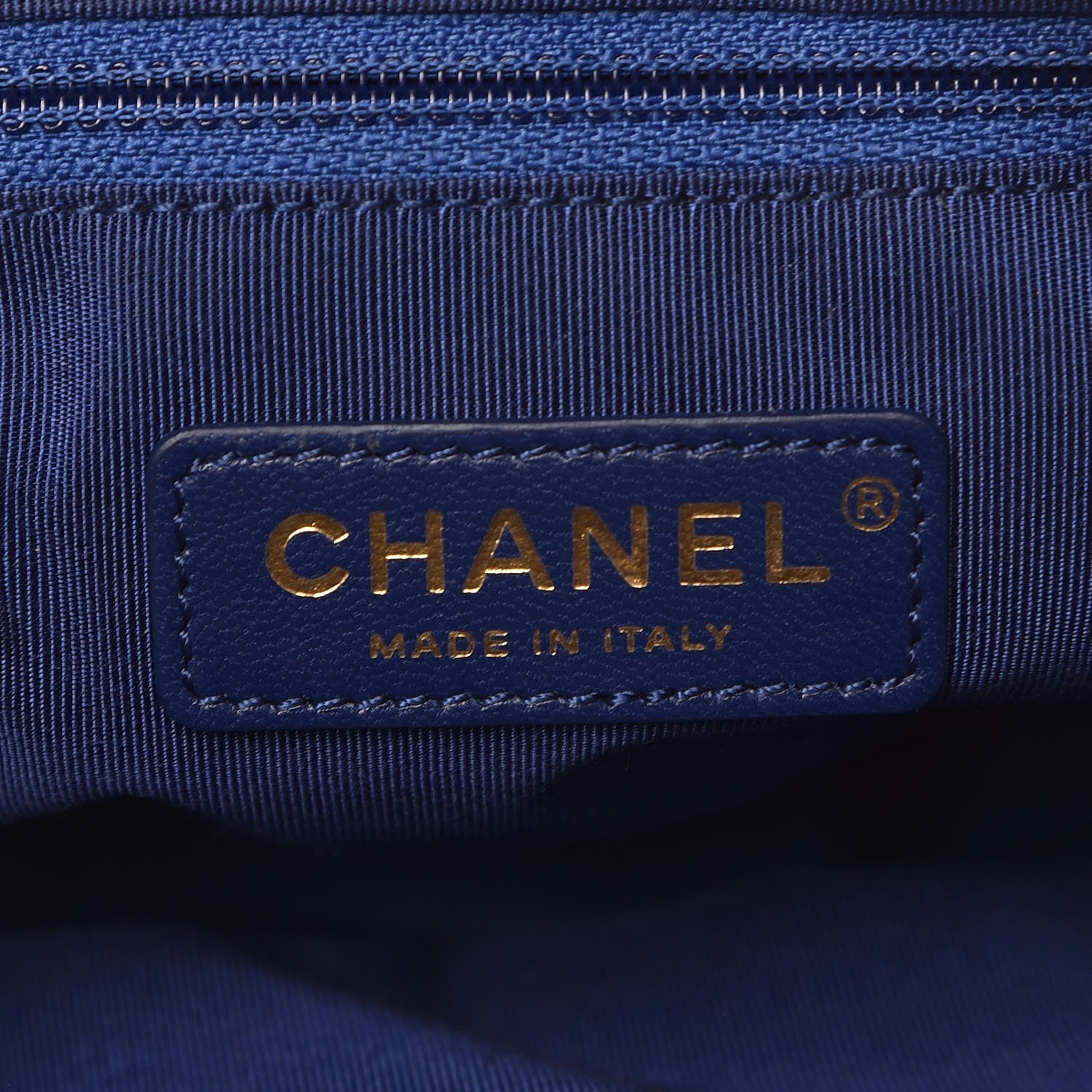 Chanel Caviar Quilted Small Carry Around Bowling Bag Blue 7 of 8