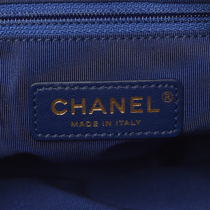 Chanel Caviar Quilted Small Carry Around Bowling Bag Blue 7 of 8