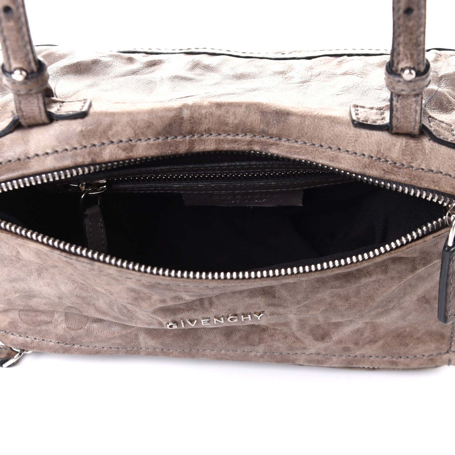Givenchy Tumbled Sheepskin Mini Pandora Charcoal 8 of 8