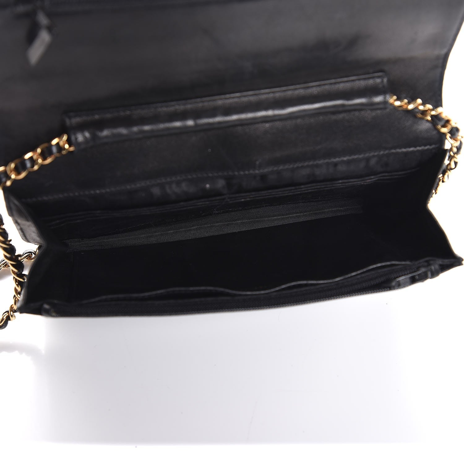 Chanel Caviar Timeless CC Wallet On Chain WOC Black 5 of 10