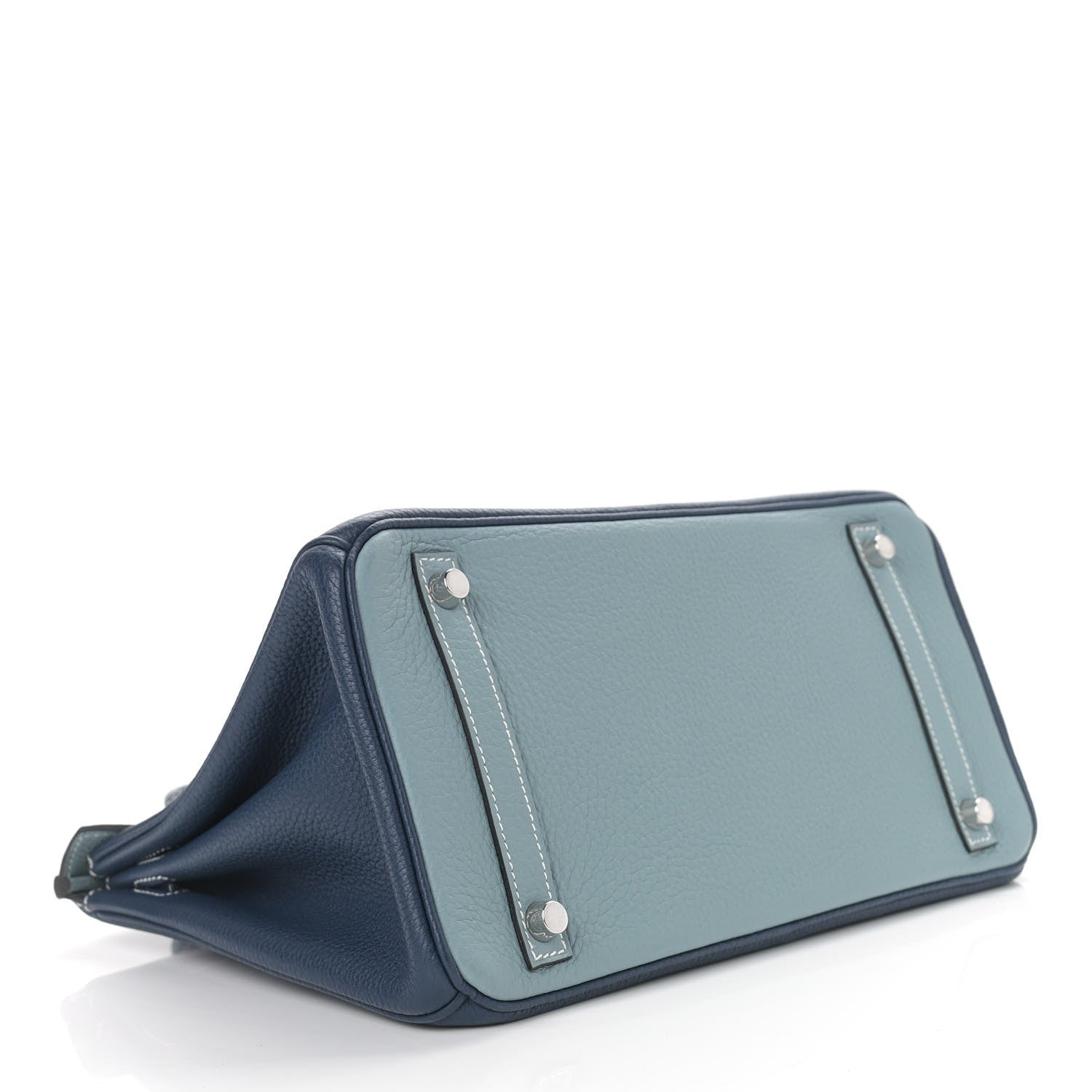 Hermes Togo Bi-Color Birkin 30 Bleu de Malte Ciel 4 of 12