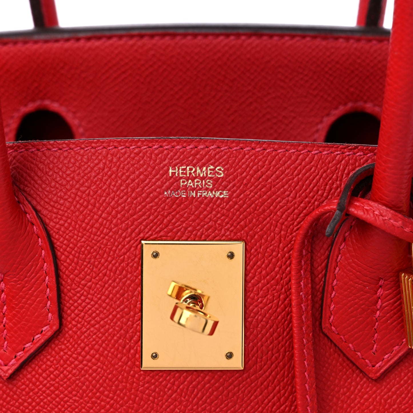 Epsom Birkin 30 Rouge Casaque