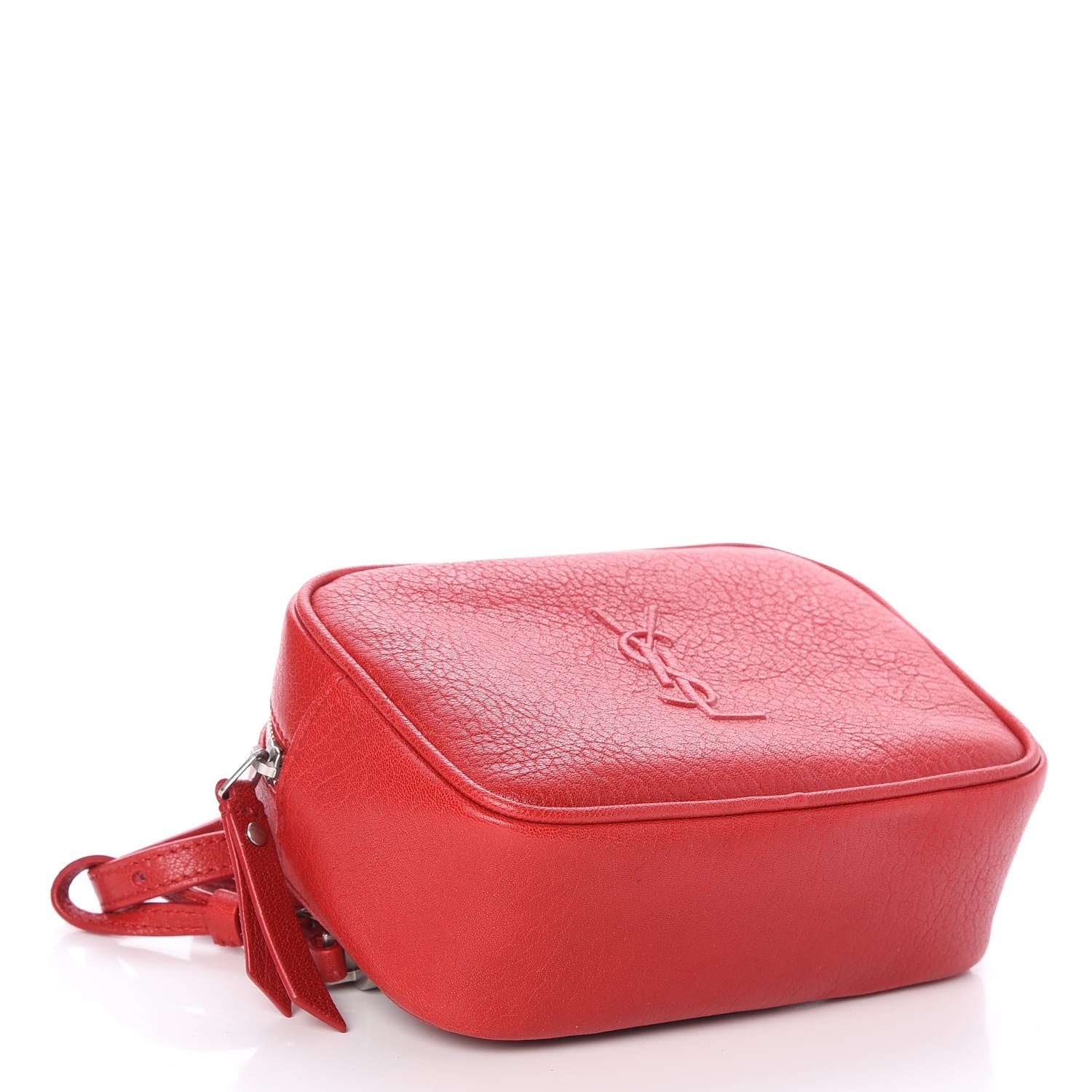 Saint Laurent Lambskin Monogram Lou Belt Bag Red 4 of 7