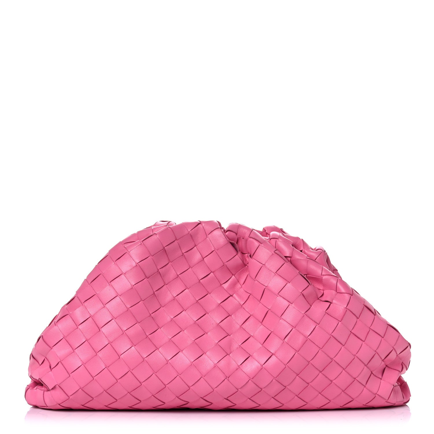 Bottega Veneta Nappa Maxi Intrecciato The Pouch Oversized Clutch Pink 1 of 14