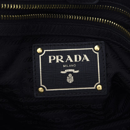 Prada Tessuto Nylon Saffiano Tote Black 7 of 8