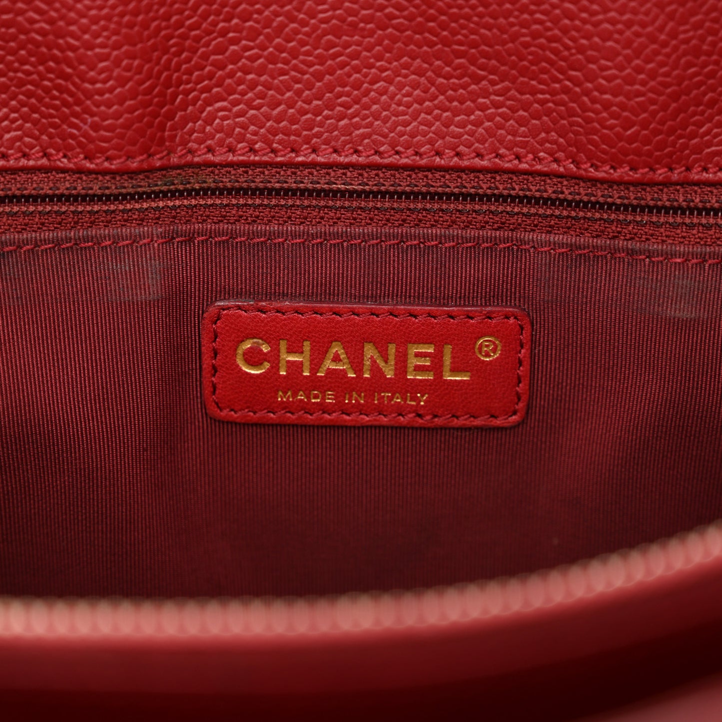 Caviar Quilted Grand Shopping Tote GST Red