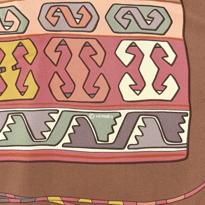 Hermes Silk Kilim Scarf 90 8 of 10