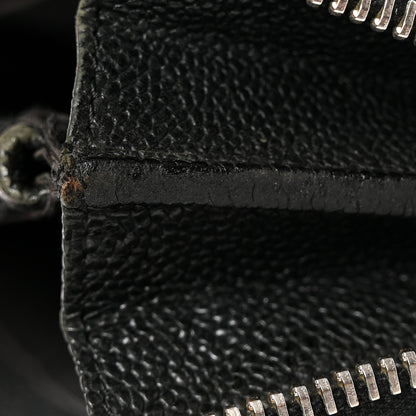 Chanel Caviar Outdoor Ligne Zip Around Wallet Black 12 of 18