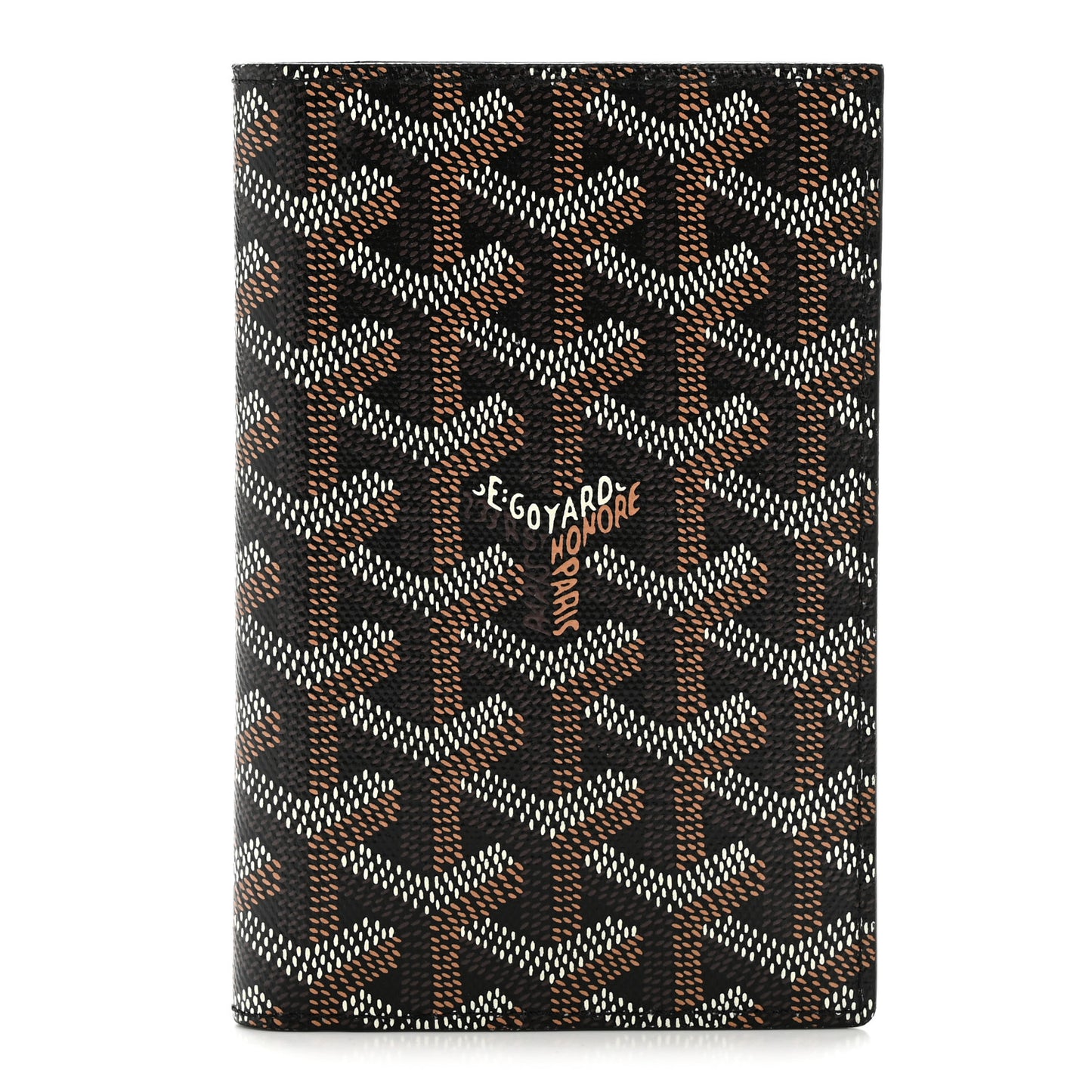 Goyardine Grenelle Passport Wallet Black