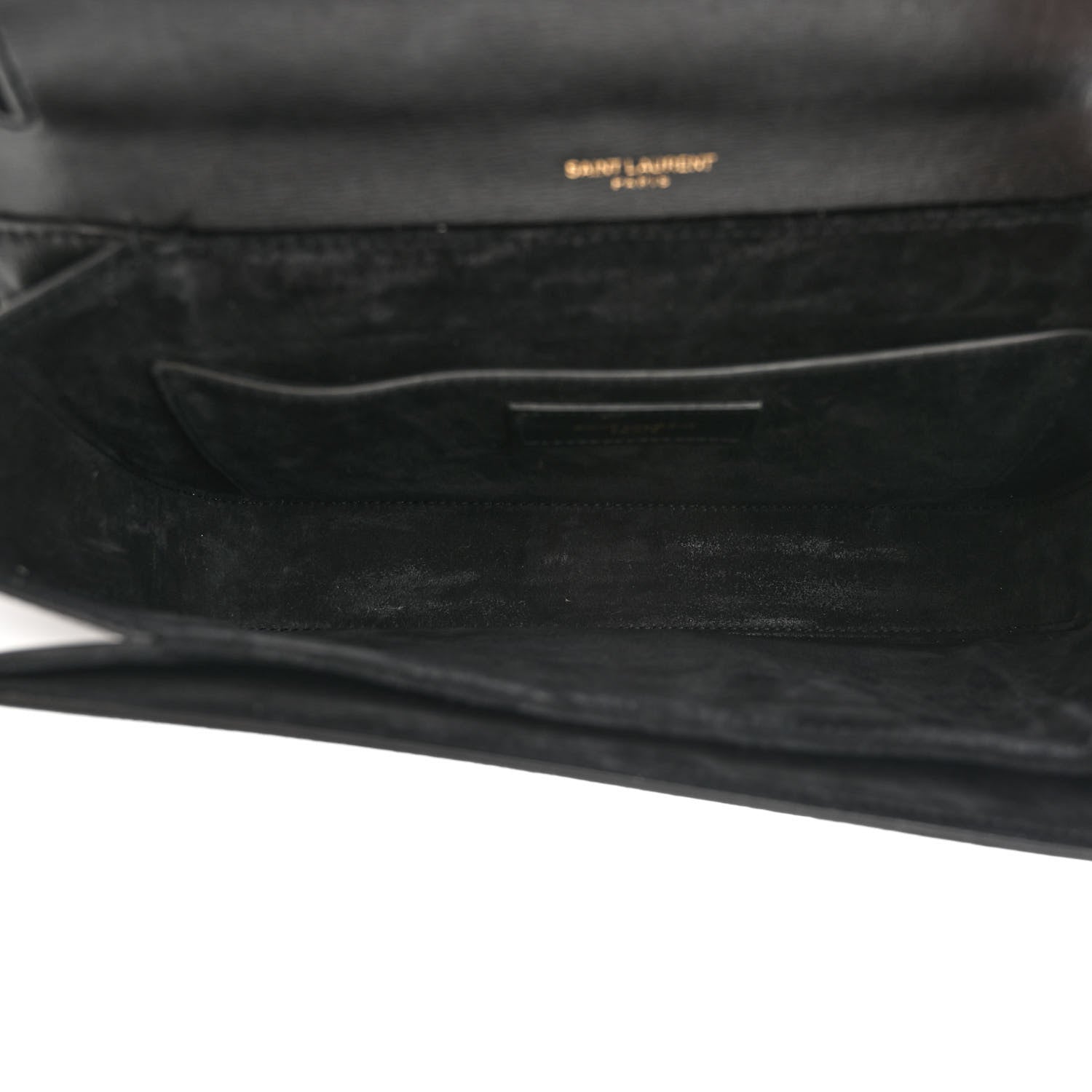 Saint Laurent Smooth Calfskin Suede Medium Bellechasse Dark Green 5 of 14