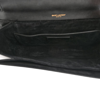 Saint Laurent Smooth Calfskin Suede Medium Bellechasse Dark Green 5 of 14