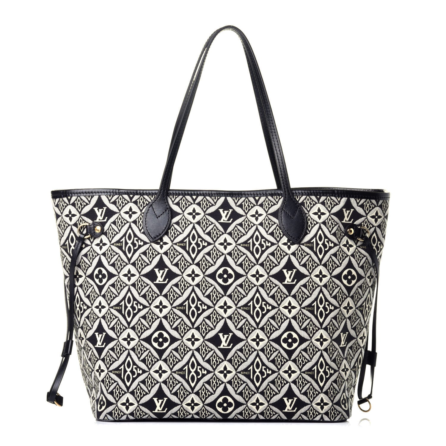 Louis Vuitton Jacquard Since 1854 Neverfull MM Grey 1 of 9