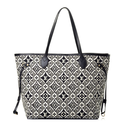 Louis Vuitton Jacquard Since 1854 Neverfull MM Grey 1 of 9