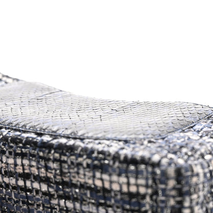 Chanel Tweed Snakeskin Quilted Small CC Filigree Flap Multicolor 14 of 15