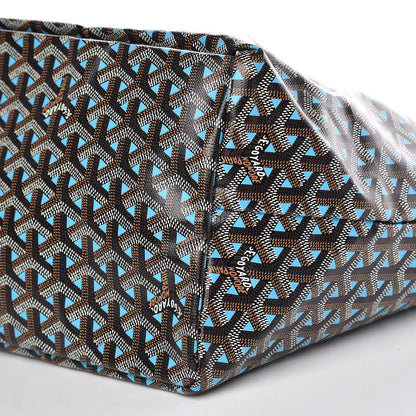 Goyard Goyardine Saint Louis Claire Voie GM Black Blue 11 of 11