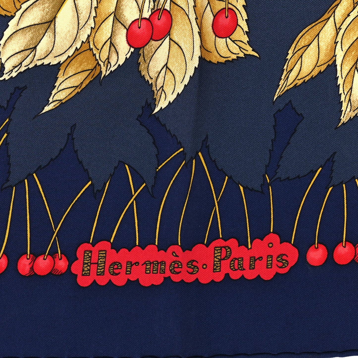Silk Les Merises Scarf 90